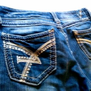 Amethyst Size 9 Blue Embroidered Jeans